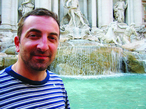 Professor Peter Ramos is a fan of the film La Dolce Vita and made sure to visit the Trevi Fountain in Rome, featured in the film.