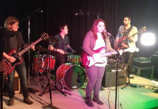 The Grace Stumberg Band performing at Studio Cafe on Amherst Street.