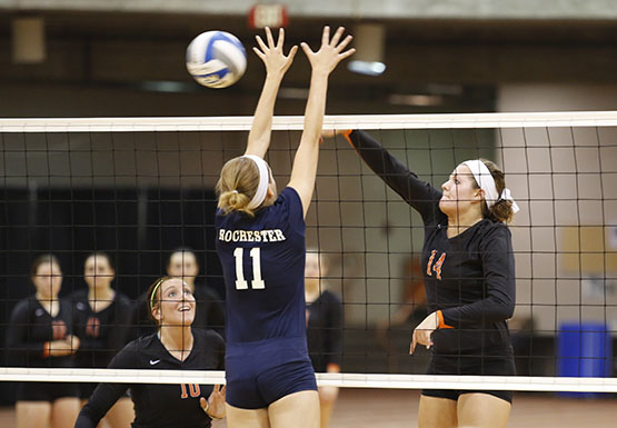 Jessica Crooks had 38 kills in the Bengals' five victories last week, including a team-high 11  against Plattsburgh.