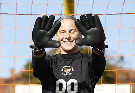 Senior goalkeeper Linda Banfield has 10 shutouts this season.