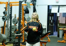 Softball player Kate Brownell juggles academics and athletics at Buffalo State. 