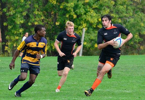 The mens club rugby team remained undefeated and is ranked No. 18 in the country by rugbymag.com.