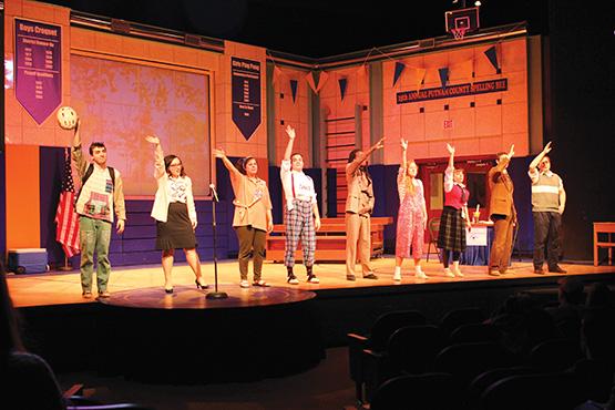 The 25th Annual Putnam County Spelling Bee played the first two weekends of March, under the direction of Jennifer Toohey, at Warren Enters Theater in Upton Hall.