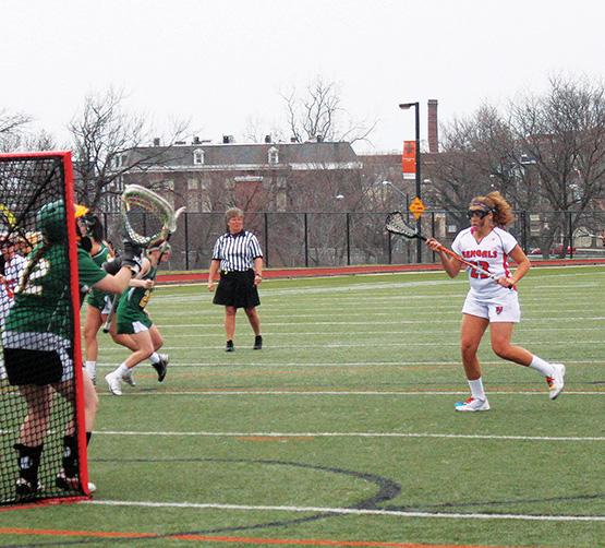 Nikki Paulhardt scored three goals and added an assist in a 17-11 win over Hartwick.