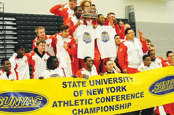 Men's track takes SUNYAC title