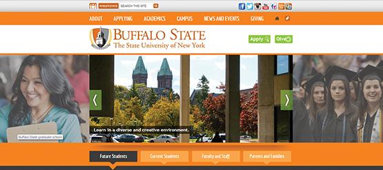 The new Buffalo State website is open-sourced and designed to be more mobile-friendly