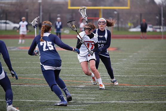 Meghan Farrell scored a goal and added an assist in the Bengals’ 21-10 loss at home against Geneseo on Tuesday.