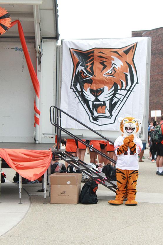 Buffalo Bengal Tiger in attendance at the pep rally Sept. 18.