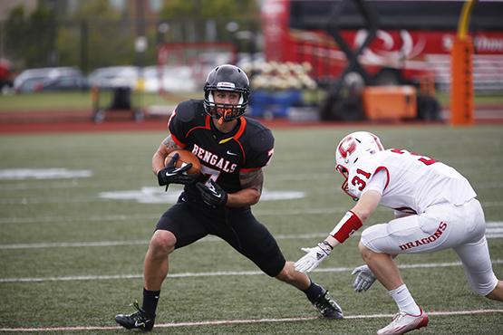 Senior wide receiver Mike Doherty had nine catches for 229 yards and two touchdowns in the win.