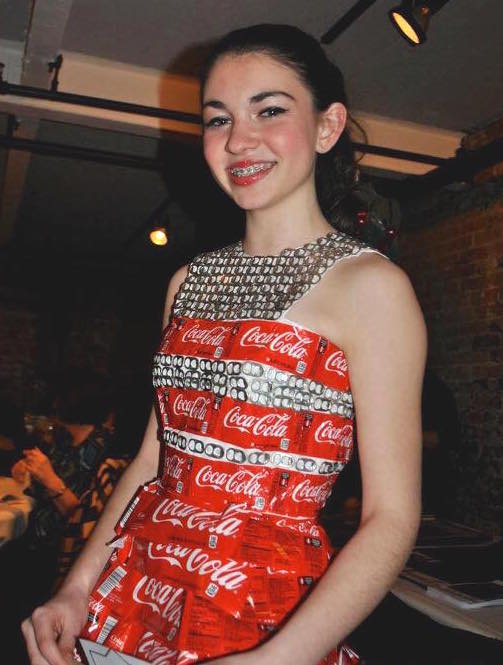 Walshs Coca-Cola dress design from last years ReFashionista event.