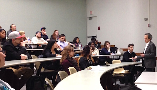 Public relations professional Fred Cook visits Buffalo State 