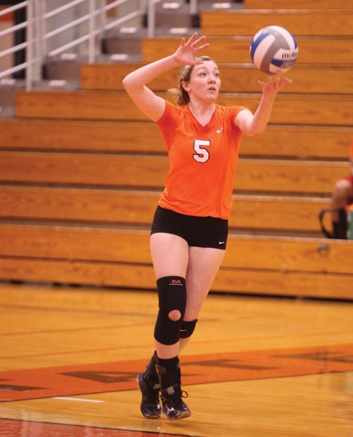 Rachelle Kelchlin leads the Bengals with 211 digs. 