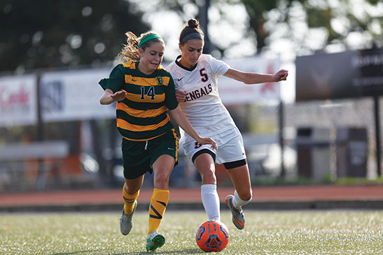 Defender Kristin Seiferth and the Bengals improved to 12-3 on Saturday. 