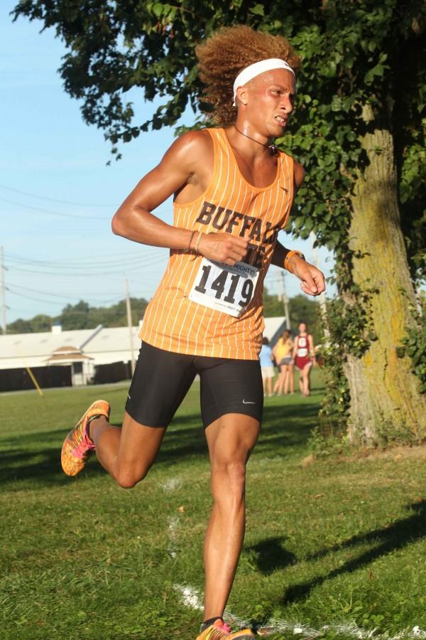 Senior Austin Becker led the Bengals with a time of 27:50 at the Geneseo Invitational. 