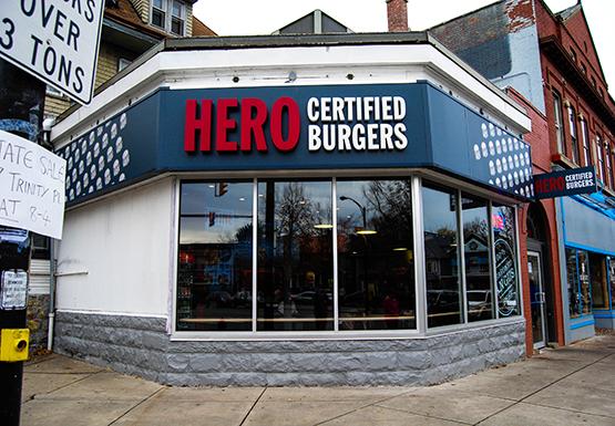 Hero Burgers caters Buffalo State events and is looking to open a booth or stand on campus.