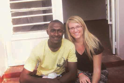 Ashley Weselak and Pacifique Niyonsenga