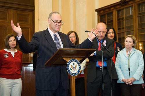 Sen. Charles Schumer spoke to The Record and other college newspapers from New York last Thursday.