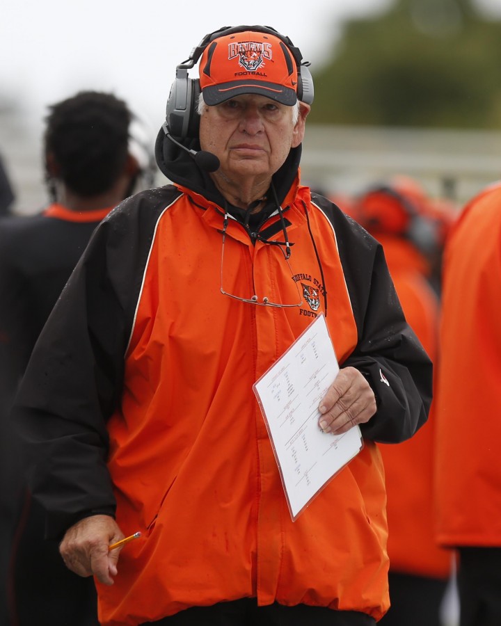 Buffalo State football offensive line coach Gene Zinni coached football at many different levels in the area for over 50 years