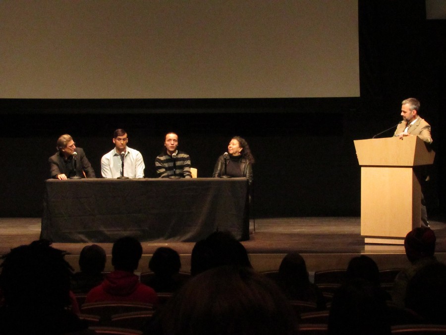 NASO President Brandon VanEvery (pictured third from left) was on the panel at the latest Beyond Boundaries diversity film series.