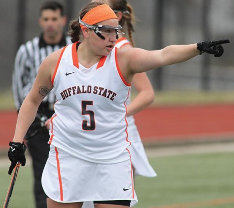 Sophomore attacker Alanna Herne finished second in the SUNYAC with 58 goals last season.