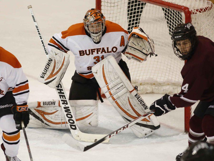 Former Buff State goalie Kevin Carr holds program records for career wins, shutouts and saves.