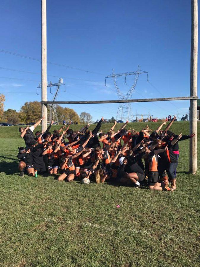 Buffalo State defeats Geneseo, 25-22, to claim the Upstate N.Y. Collegiate Rugby conference title.
