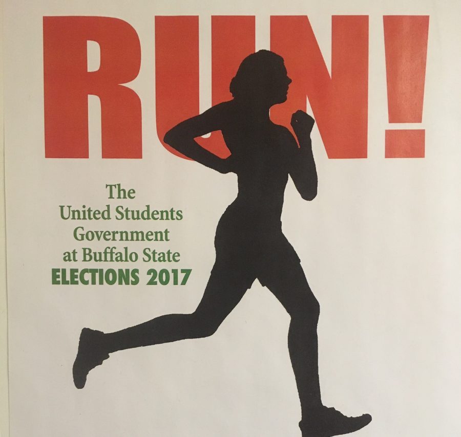USG election flyers can be found throughout campus.