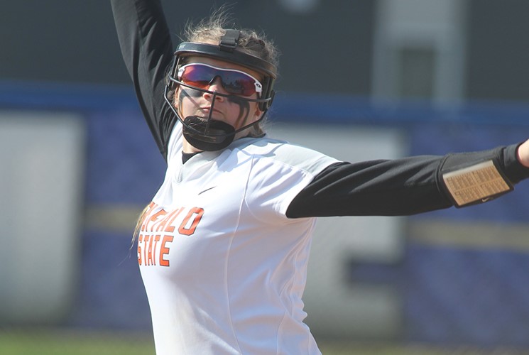 Pitcher Allie Block led the Bengals to two dubs on the road on Friday. 