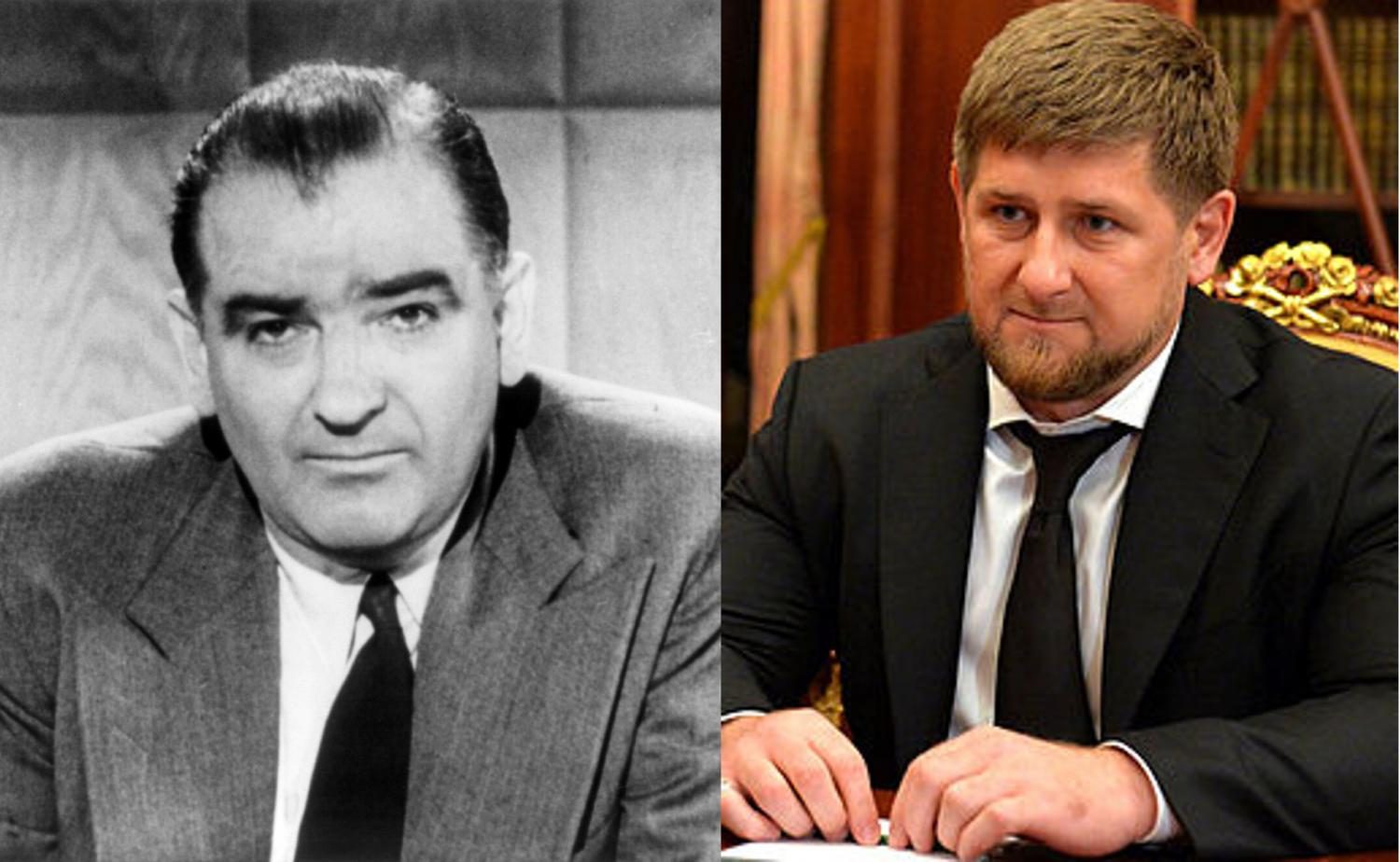 Senator+Joseph+McCarthy+%28left%29+and+Ramzan+Kadyrov%2C+Head+of+the+Chechen+Republic+%28right%29.