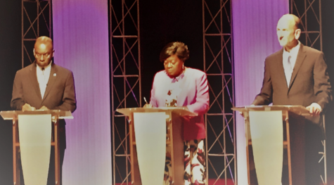 Two candidates challenge Mayor Brown in mayoral debate