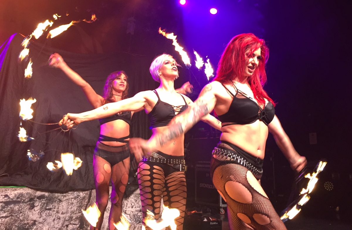 Minnie, Lola and Cherry (Left to right) lit up the crowd during their show in Niagara Falls.