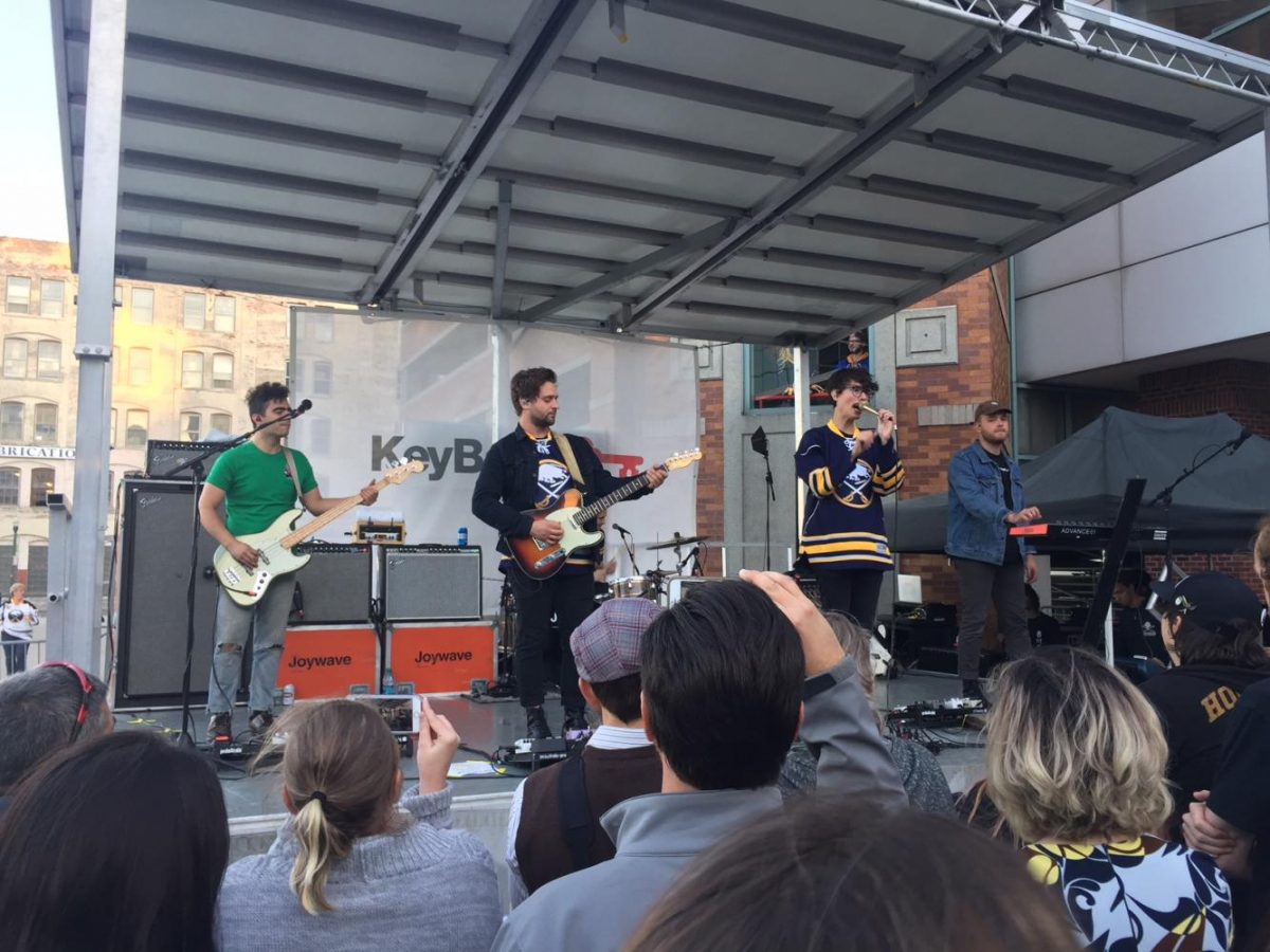 Rochester natives Joywave kicked off the new Sabres season with a free show outside the Key Bank Center.