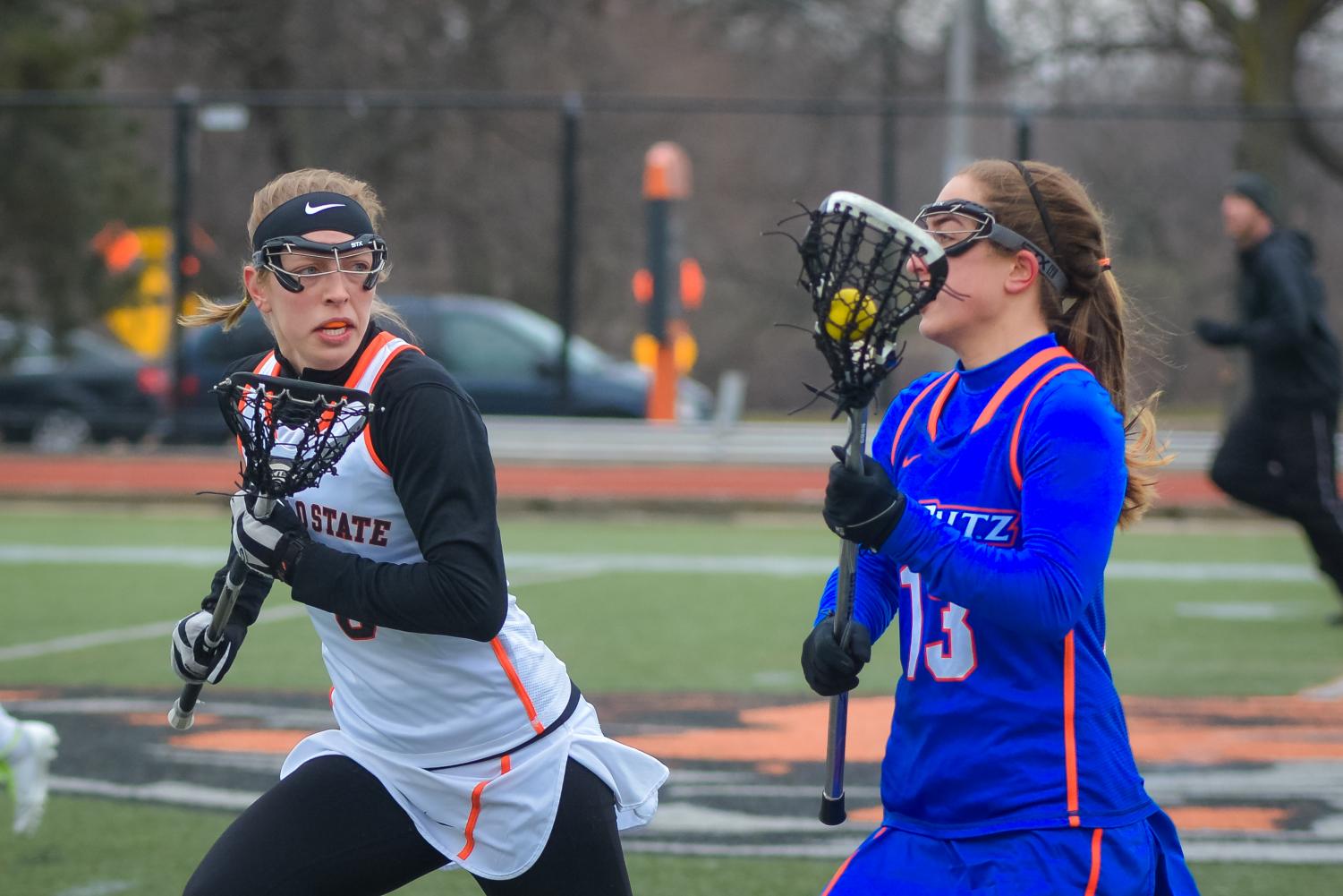 Ally Ruggieri is second in scoring for Women's Lacrosse this year with 43 points.