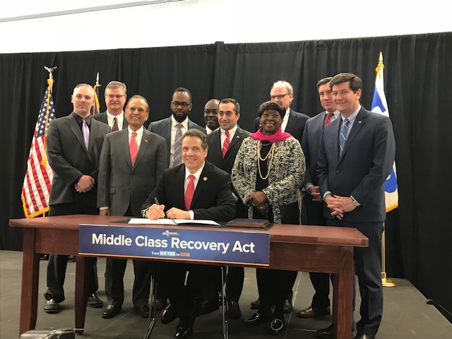 Gov. Cuomo signs Middle Class Recovery Act in Buffalo