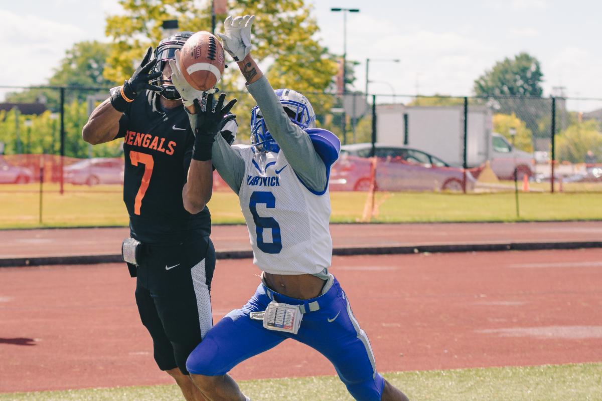 Jordan Evert leads the Bengals with 411 receiving yards and five touchdowns this season.