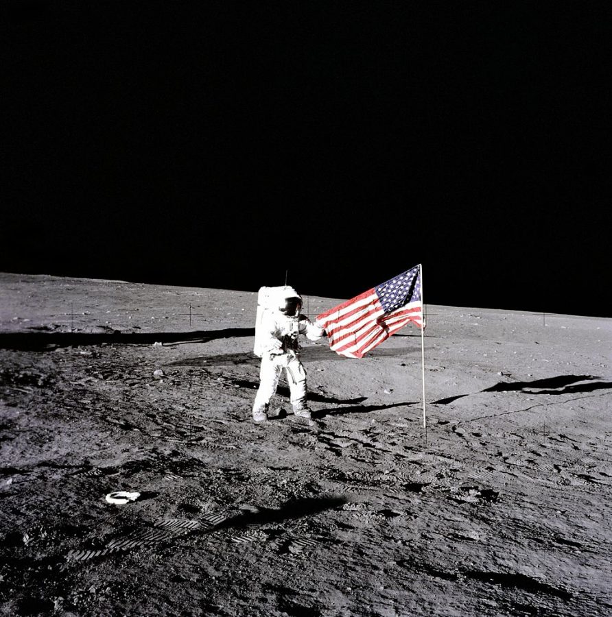 who took the picture of the first man on the moon