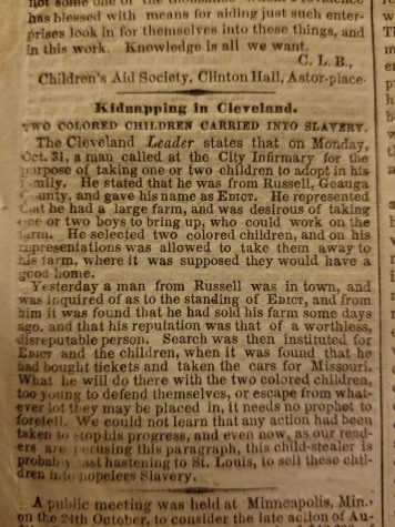 160 Years, Part III: Black History and the invisible children