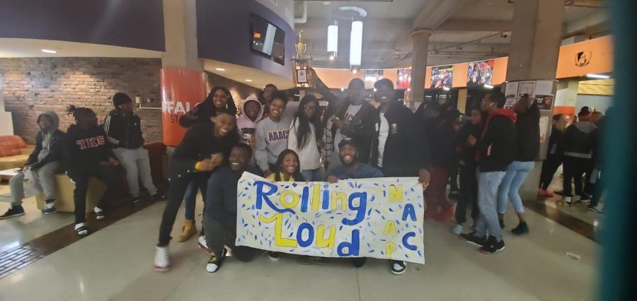 The SUNY Buffalo State chapter of the NAACP won first prize at the Lip Sync Battle Wednesday night. 