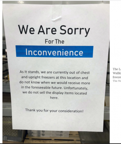 The Lowe’s in the Town of Wallkill, N.Y., was sold out of freezers as of Wednesday