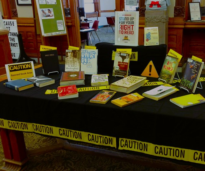 Banned Books Week 2016 by Hackley Public Library is licensed under CC BY 2.0.