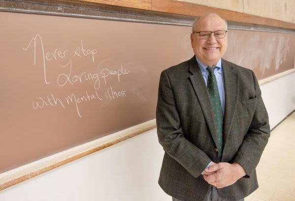 Dan Lukasik screens his documentary at Buffalo State. (Jesse L. Steffan Colucci)