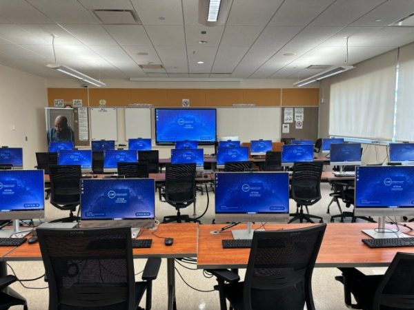 University at Buffalo computer lab used for ATTAIN Labs course learning.