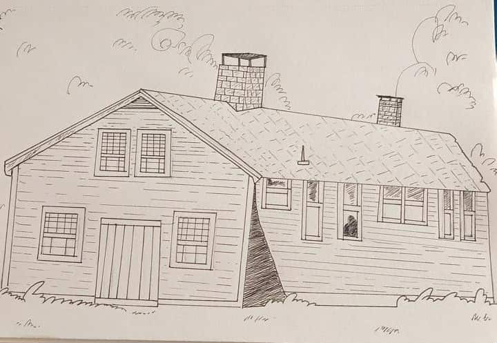The Conjuring House, drawn by Cooper Shreves