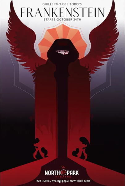 Buffalo artist Katharyn Marie's exclusive poster for 'Frankenstein' at North Park Theatre.
