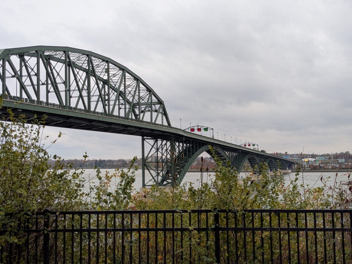 The Peace Bridge spans the length of the Niagara River and Black Rock Canal, connecting Buffalo and Fort Erie. 